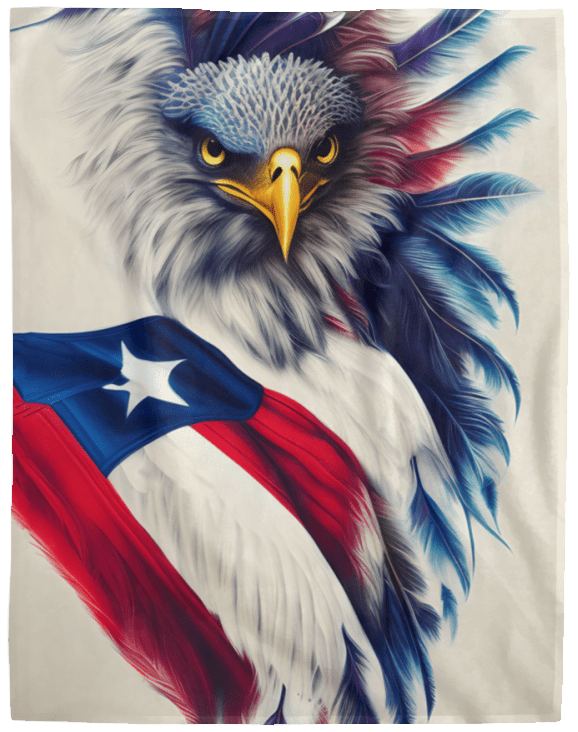 American Eagle Flag Blanket