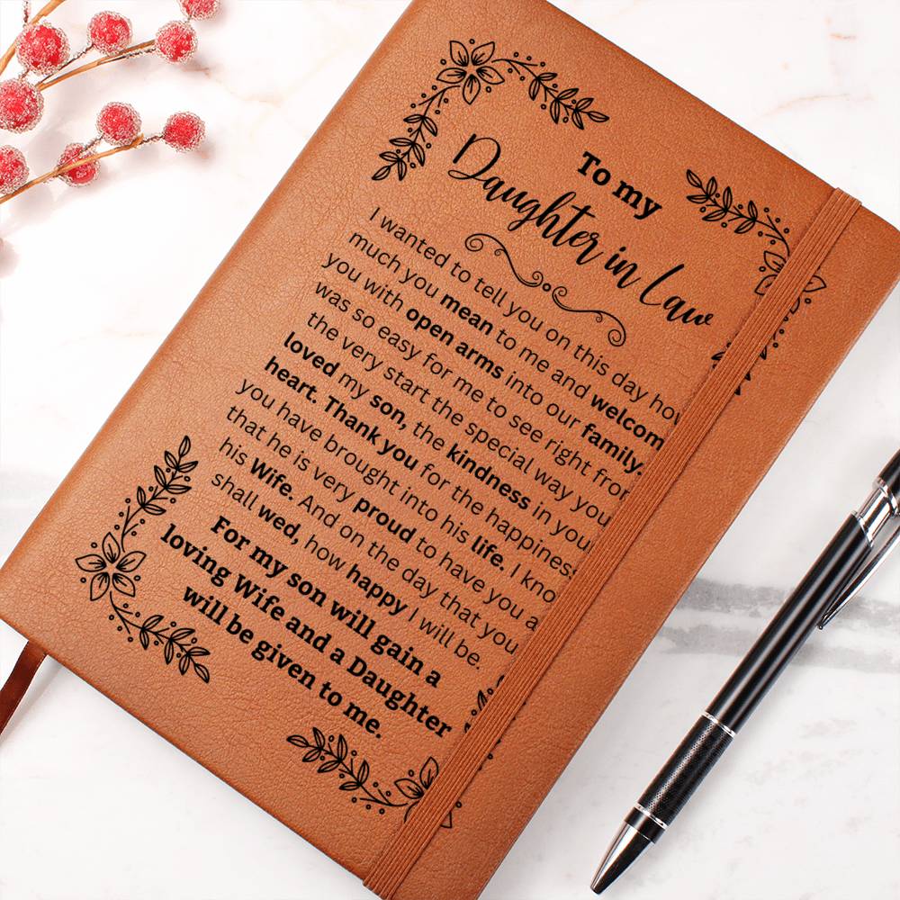 To My Daughter in Law | Wedding Day Journal