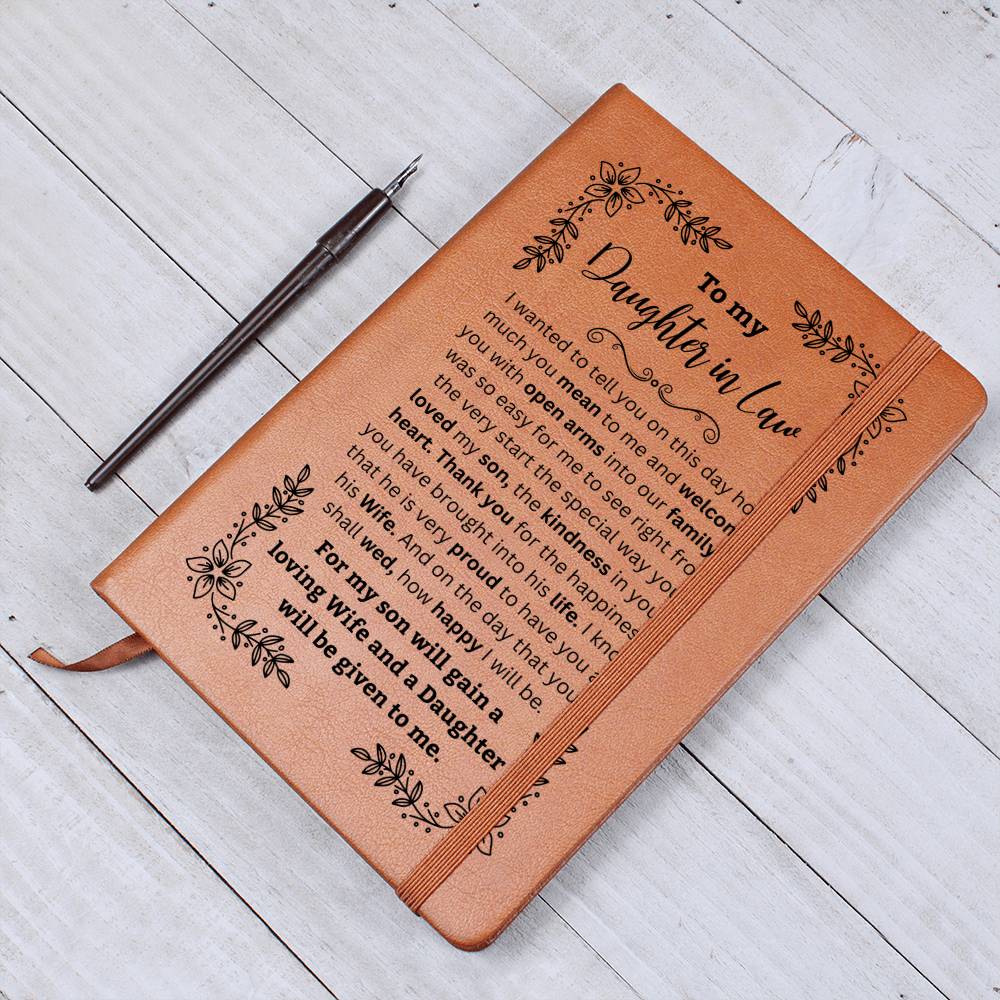 To My Daughter in Law | Wedding Day Journal