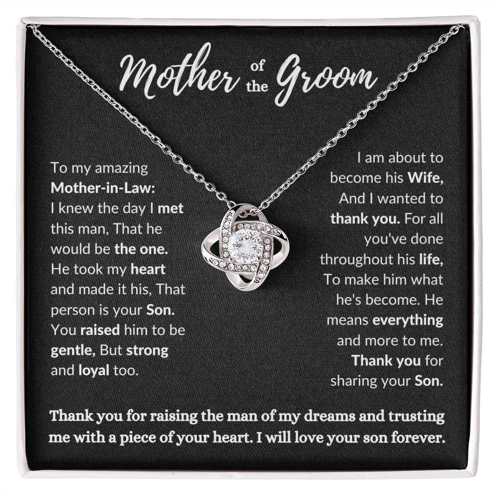 Mother of the Groom Love Knot Necklace