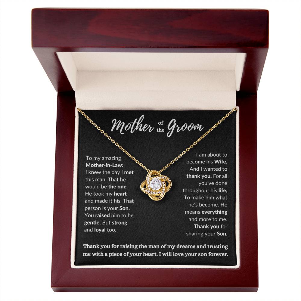 Mother of the Groom Love Knot Necklace
