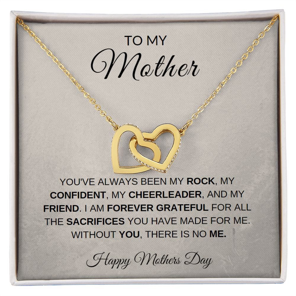 To My Mother | Happy Mothers Day Interlocking Hearts
