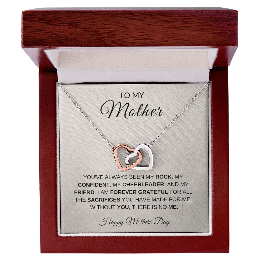 To My Mother | Happy Mothers Day Interlocking Hearts