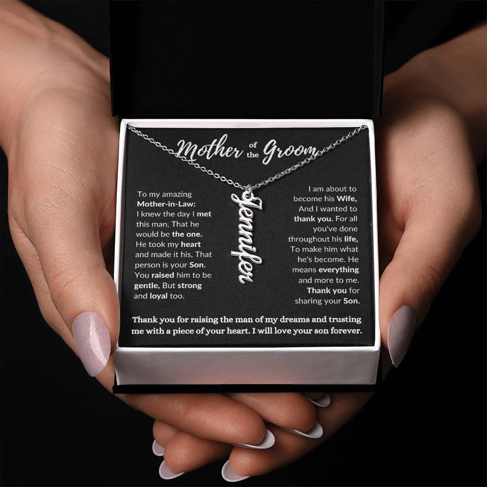 Mother of the Groom Personalize Name Necklace