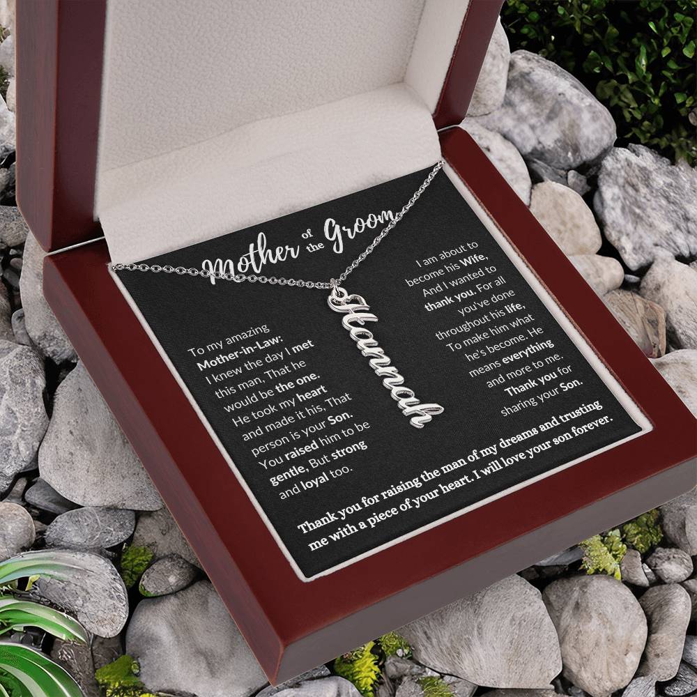Mother of the Groom Personalize Name Necklace