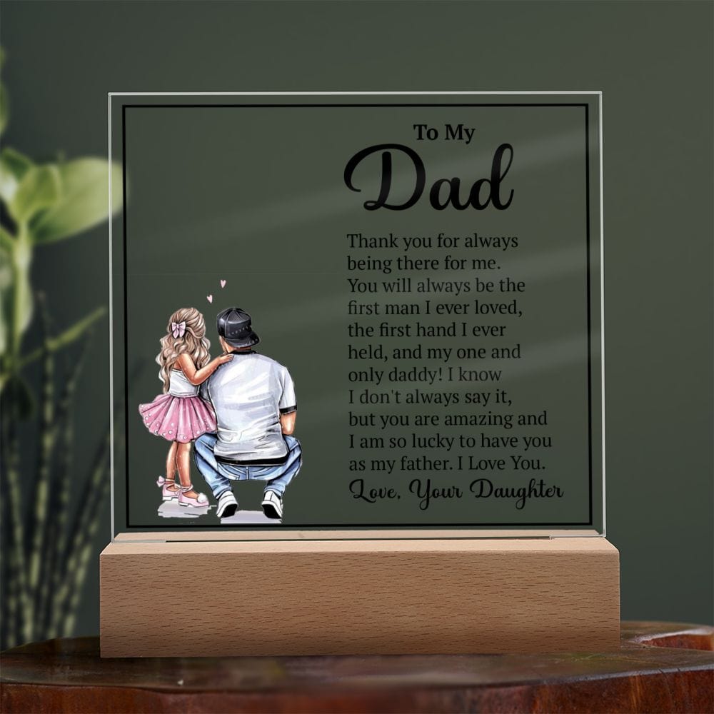 To My Dad From Daughter Acrylic Plaque