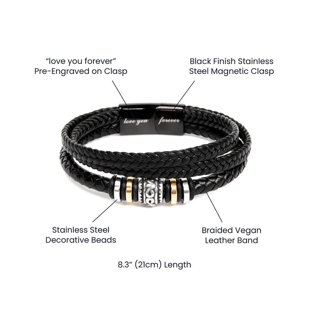 To My Dad My Rock | Love You Forever Bracelet