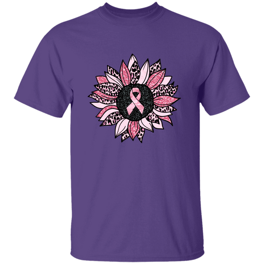 Breast Cancer Awareness Sunflower T Shirt