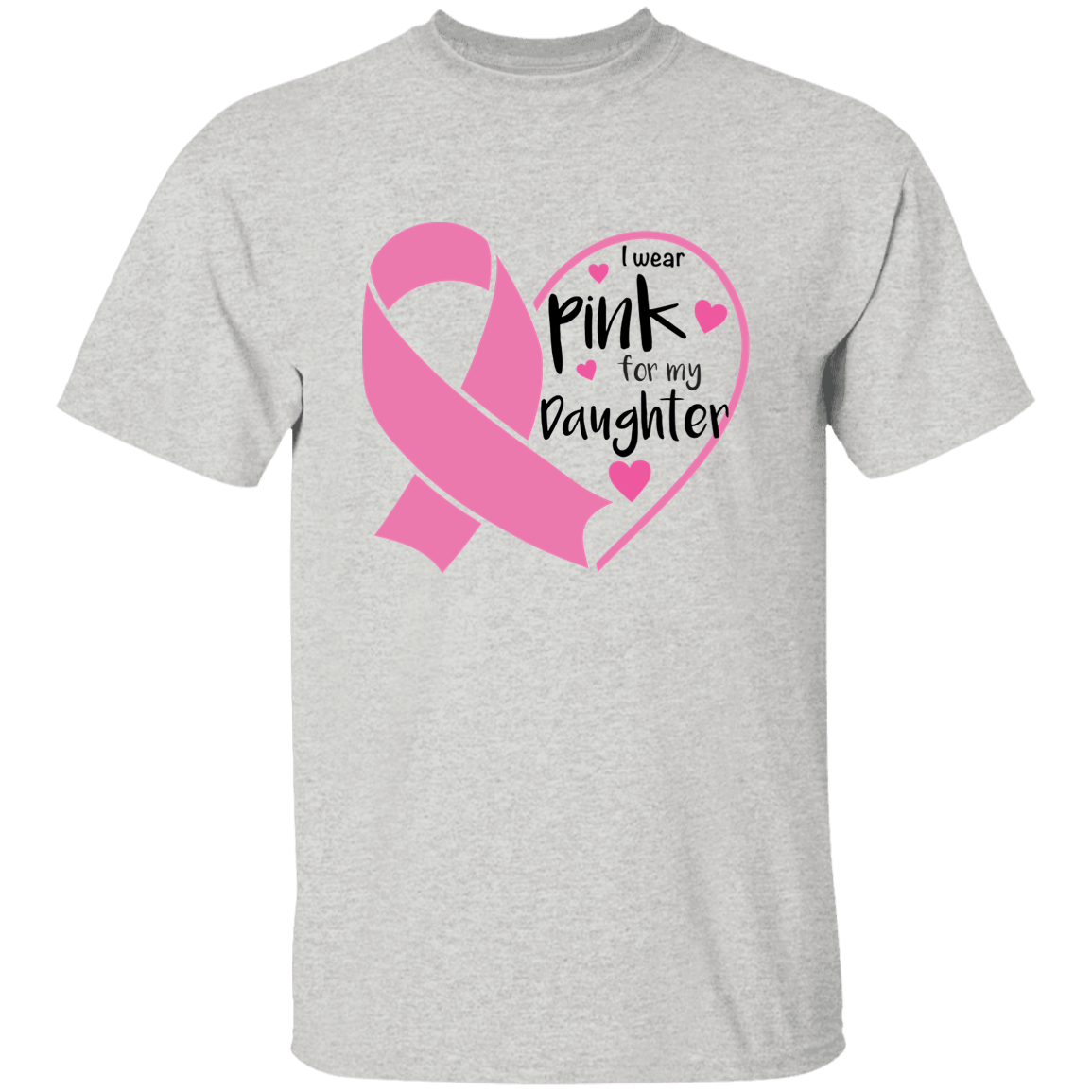 Breast Cancer - I Wear Pink Daughter T Shirt
