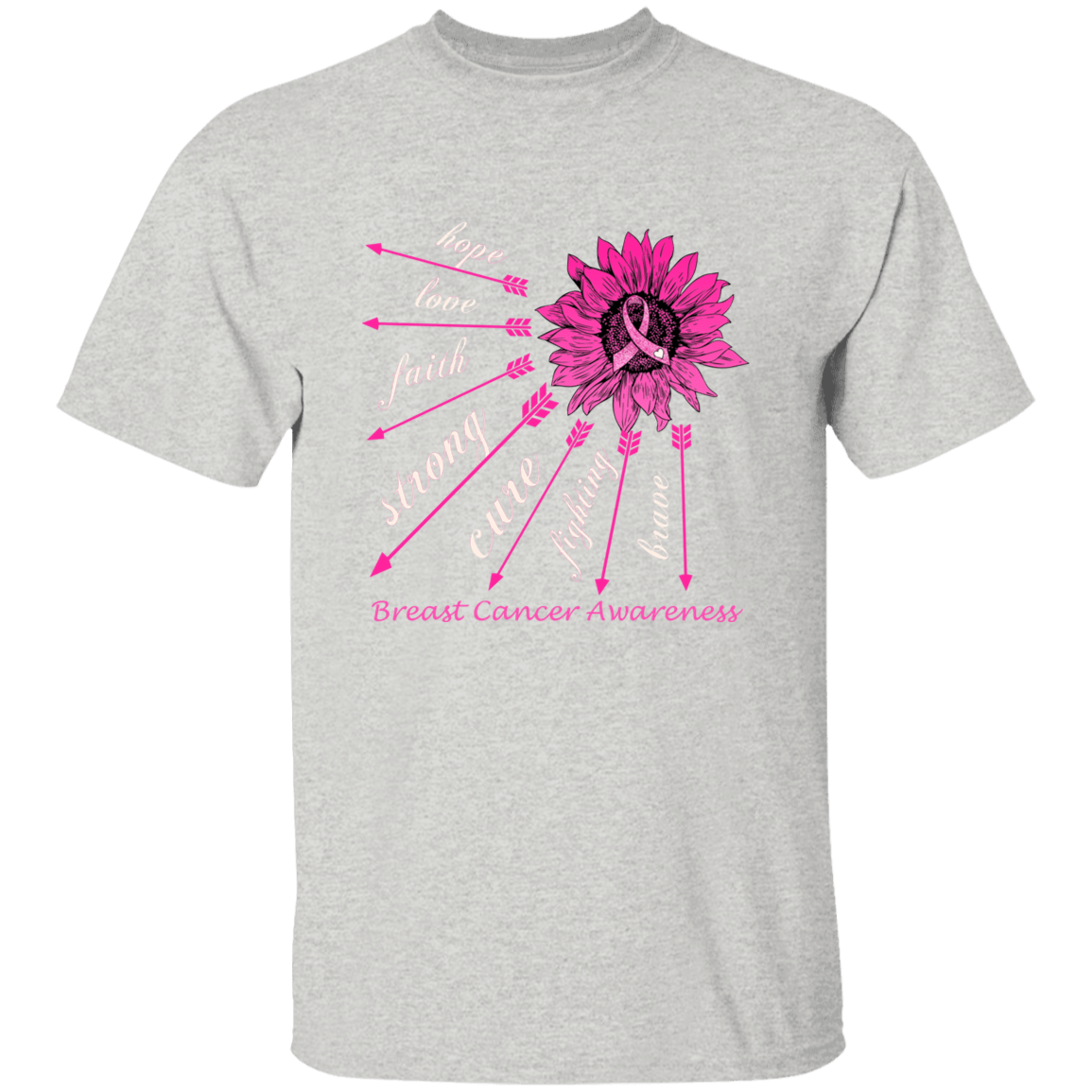 Hope, Love, Faith Breast Cancer Awareness T Shirt