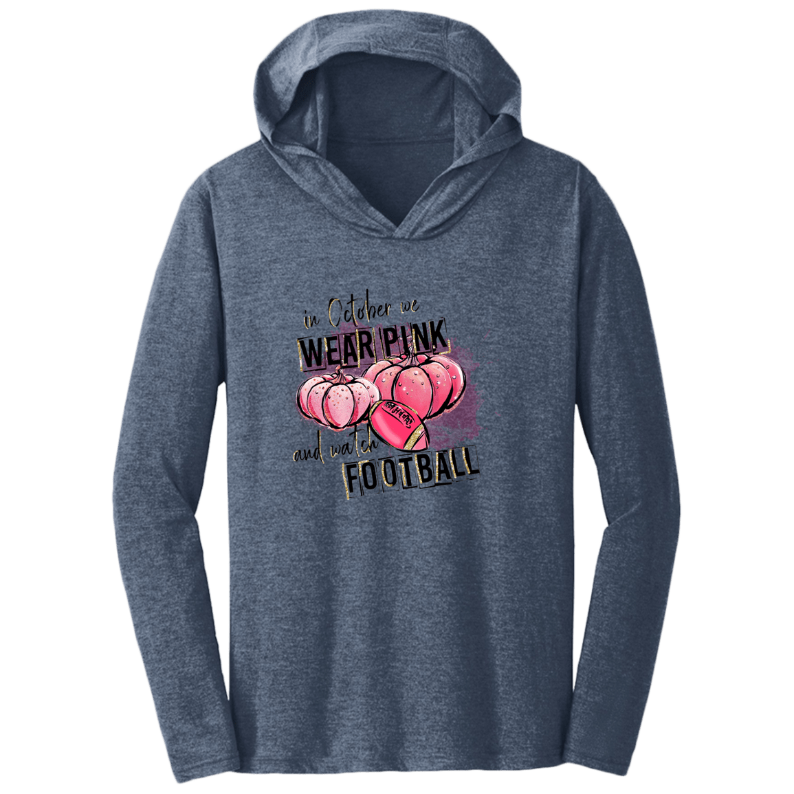 October We Wear Pink/Football Soft Hoodie