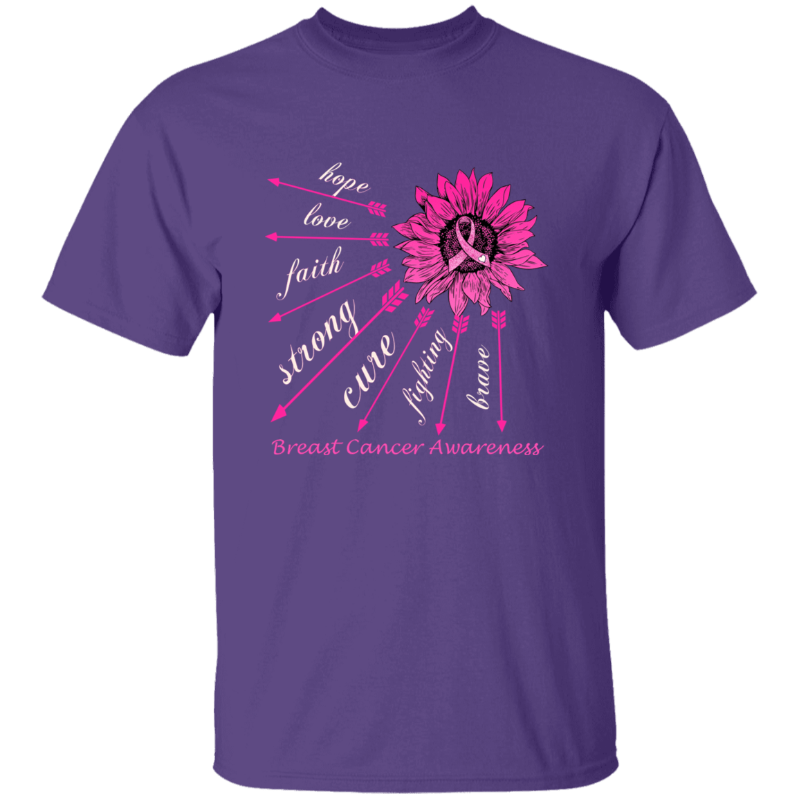 Hope, Love, Faith Breast Cancer Awareness T Shirt