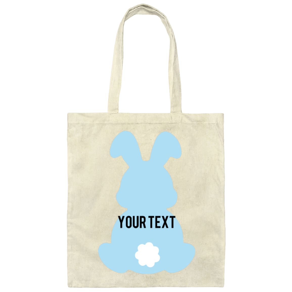 Personalize Blue Bunny Easter Tote