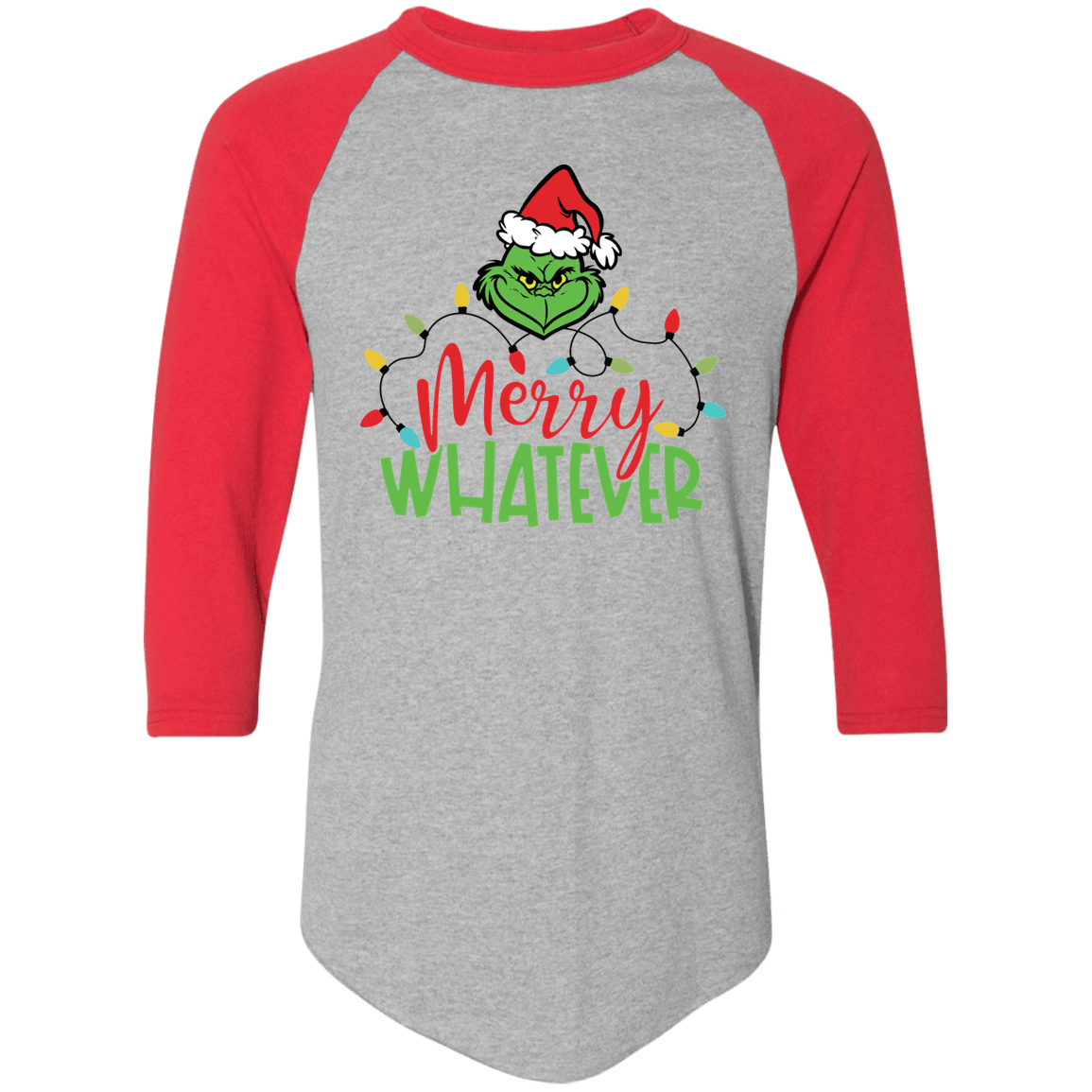 Merry Whatever Two Tone Baseball Shirt