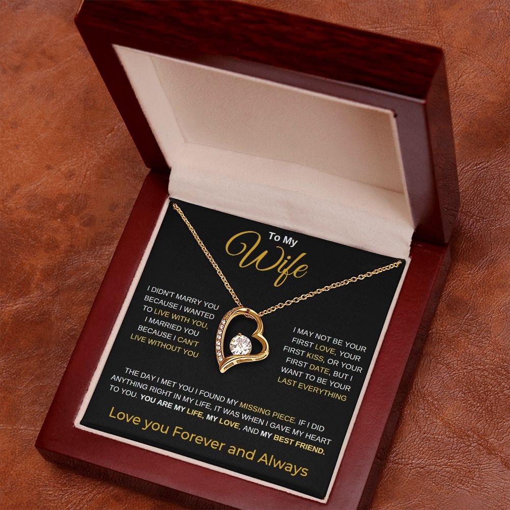 To My Wife - Love You Forever - Forever Love Necklace