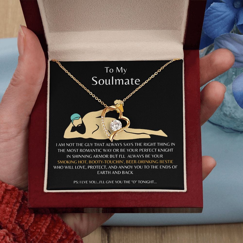 To My Soulmate - Beer Drinking Forever Love Necklace