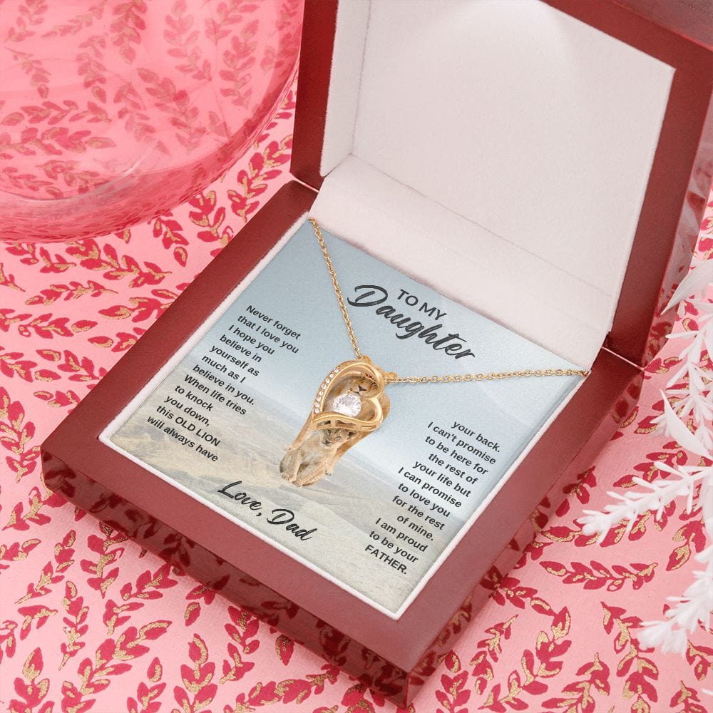 Forever Love Heart Necklace | To Daughter from Dad