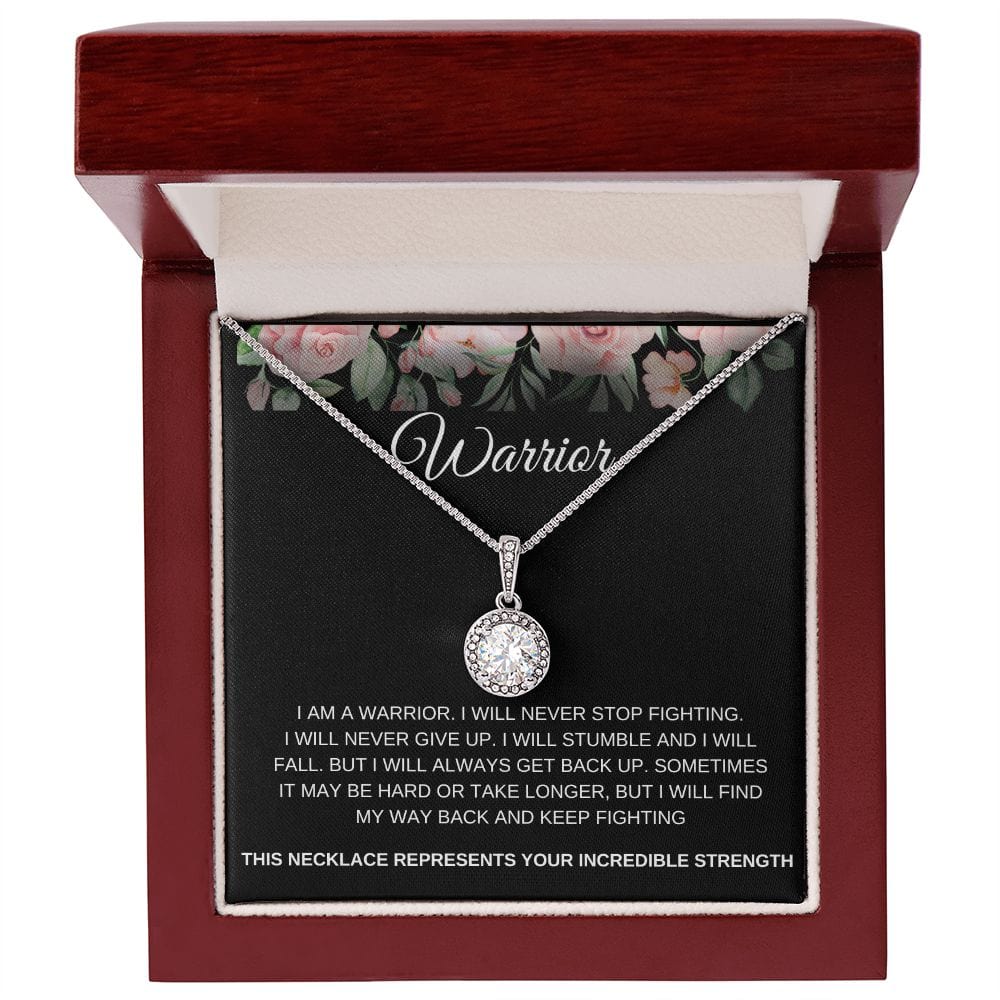 I Am A Warrior - Eternal Hope Necklace - Breast Cancer Awareness, Cancer Survior