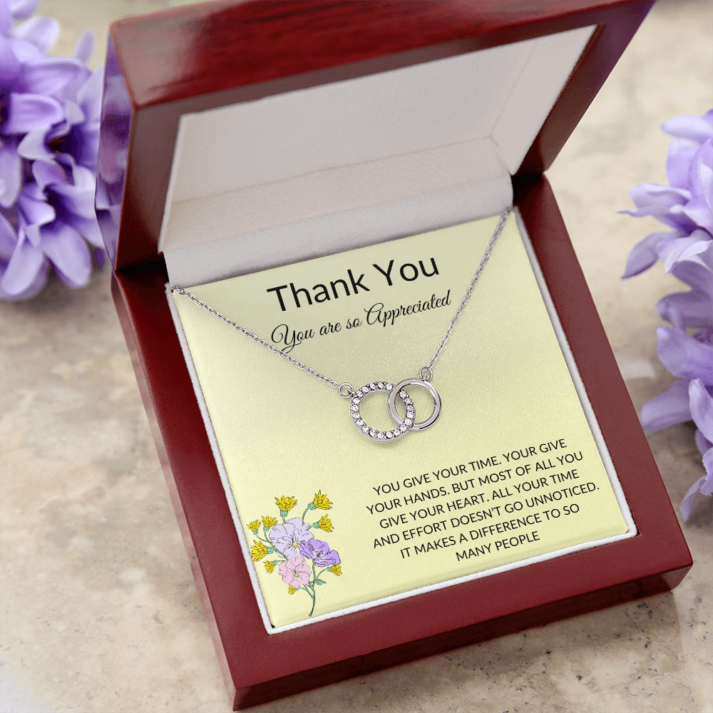 Perfect Pair Necklace | Thank You | Thank You Gift for Teacher, Care Giver, Mentor, Nurse