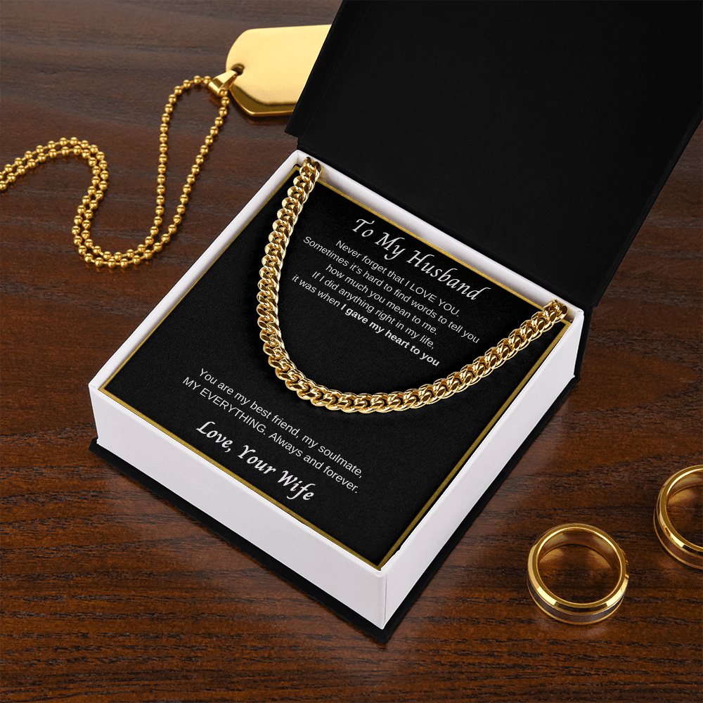 Cuban Chain Necklace | To My Husband