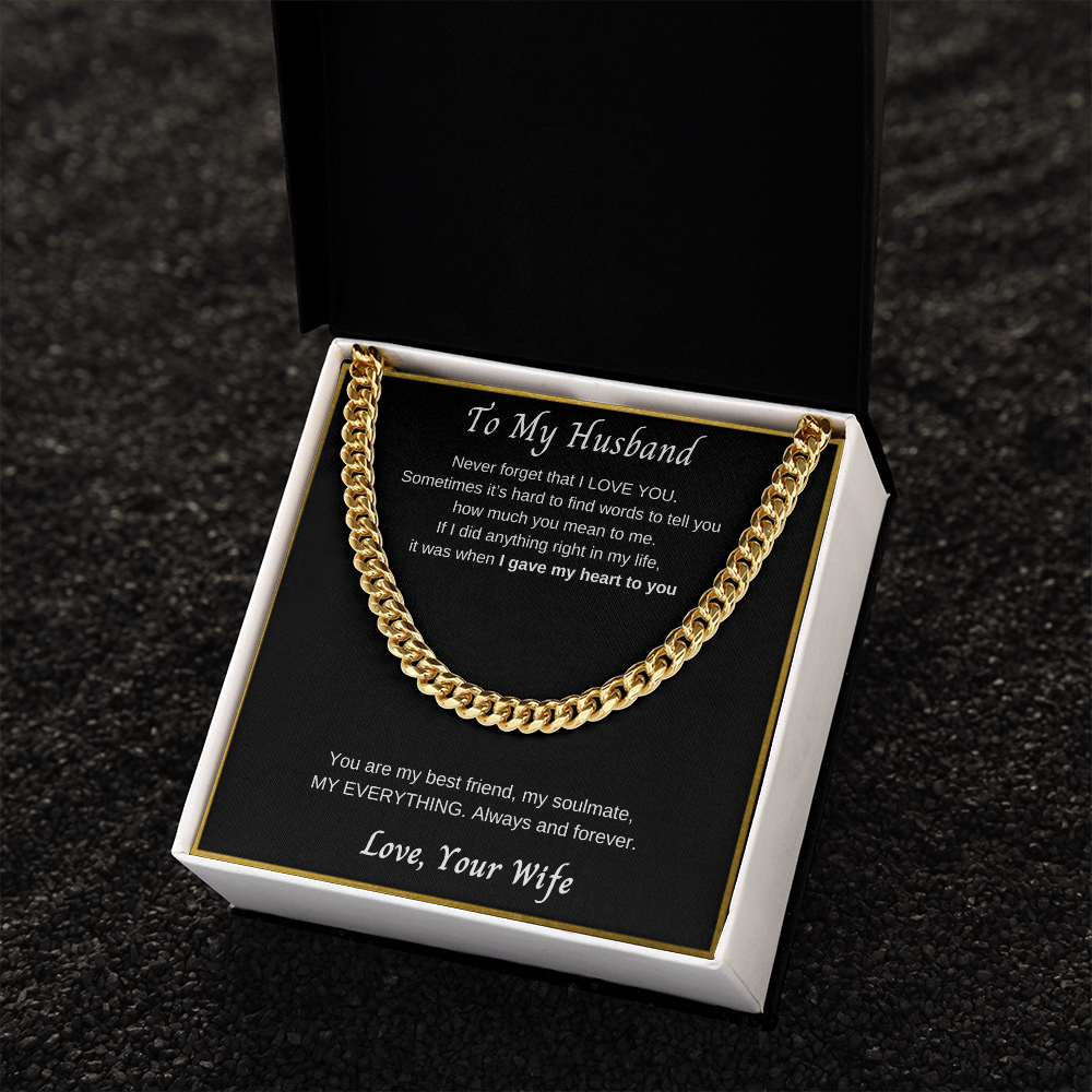 Cuban Chain Necklace | To My Husband