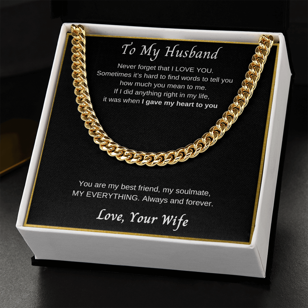 Cuban Chain Necklace | To My Husband