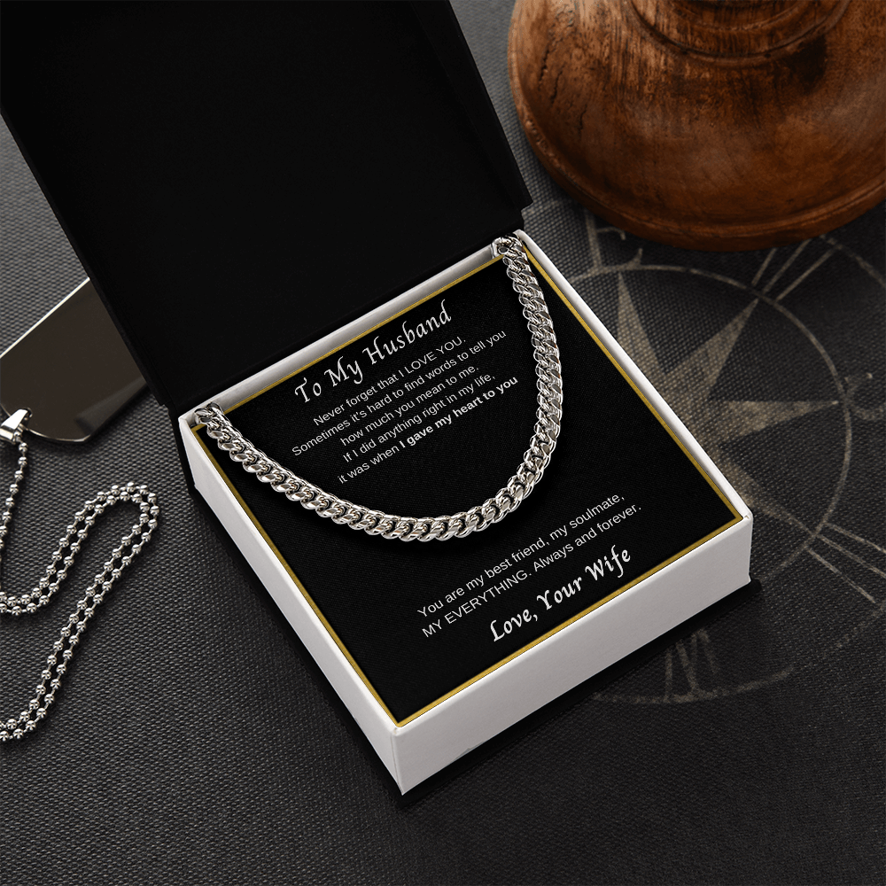 Cuban Chain Necklace | To My Husband