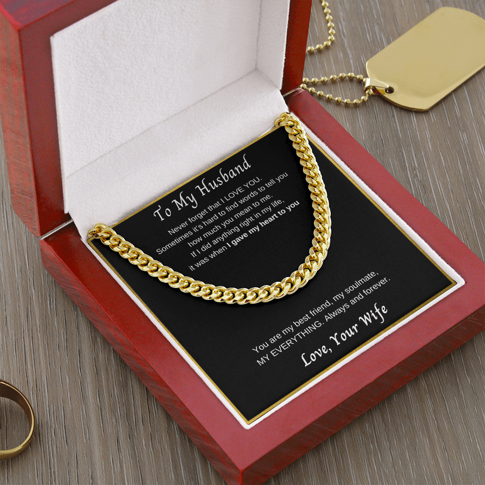 Cuban Chain Necklace | To My Husband