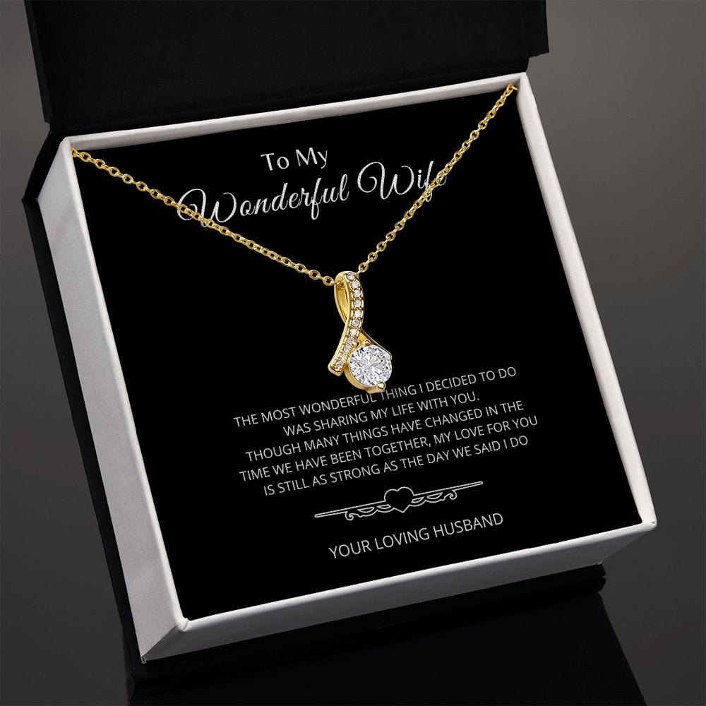 To My Wonderful Wife - Alluring Beauty Necklace