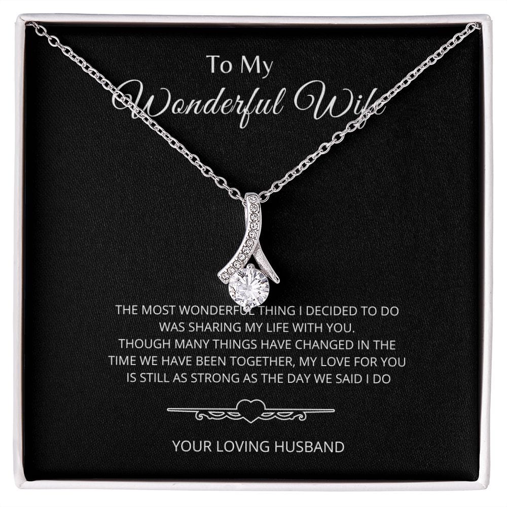 To My Wonderful Wife - Alluring Beauty Necklace
