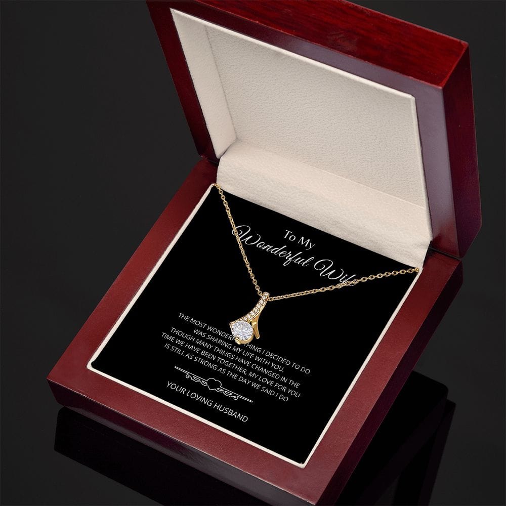 To My Wonderful Wife - Alluring Beauty Necklace