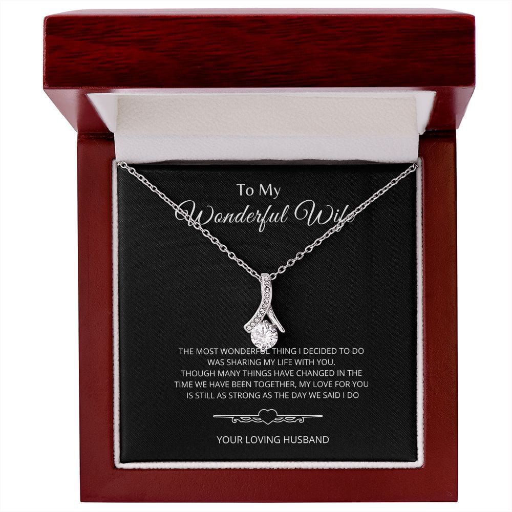 To My Wonderful Wife - Alluring Beauty Necklace