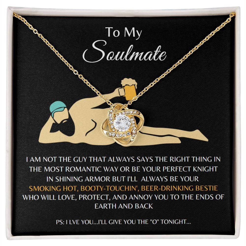 To My Soulmate - Beer Drinking Bestie Necklace
