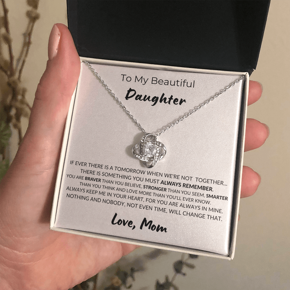 To My Beautiful Daughter | Love Knot Necklace