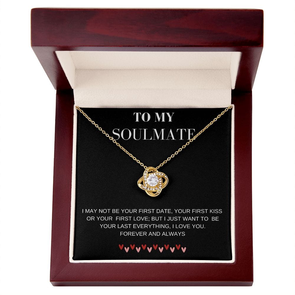 To My Soulmate | Forever and Always Love Knot Necklace