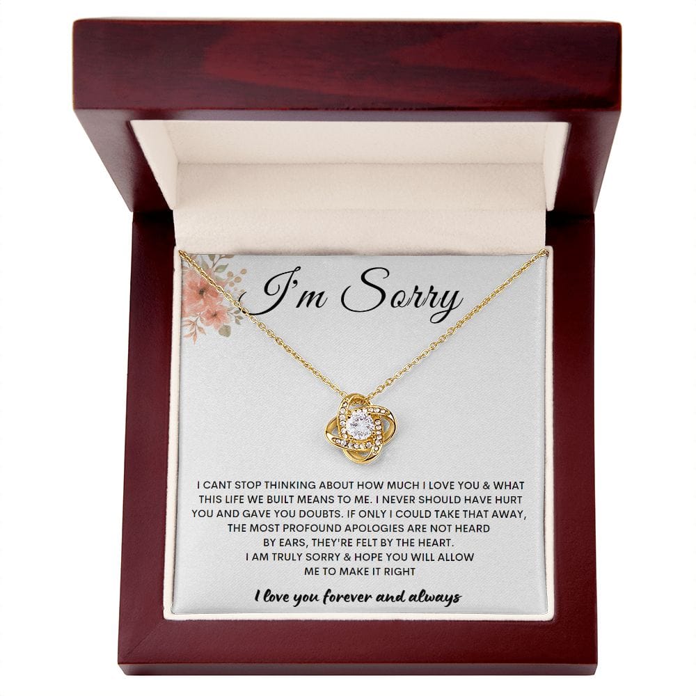 I'm Sorry - Love Knot Necklace