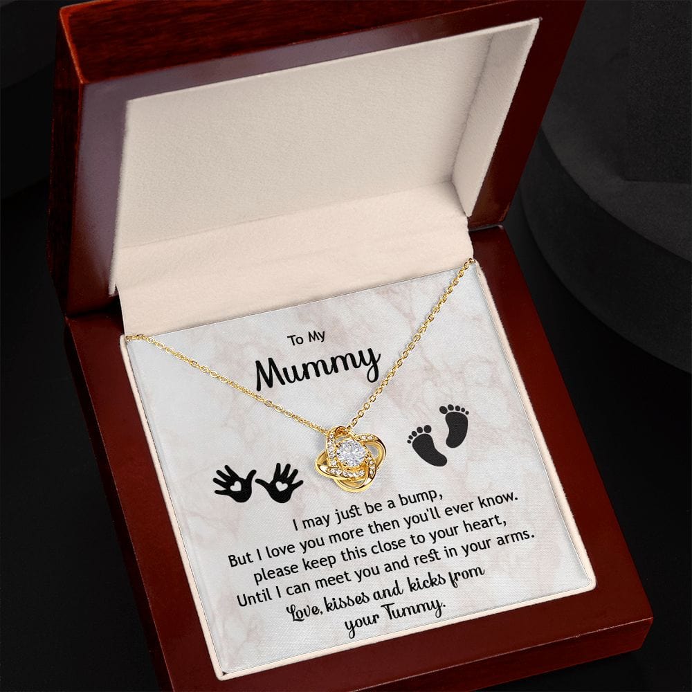 To My Mummy Love Knot Necklace