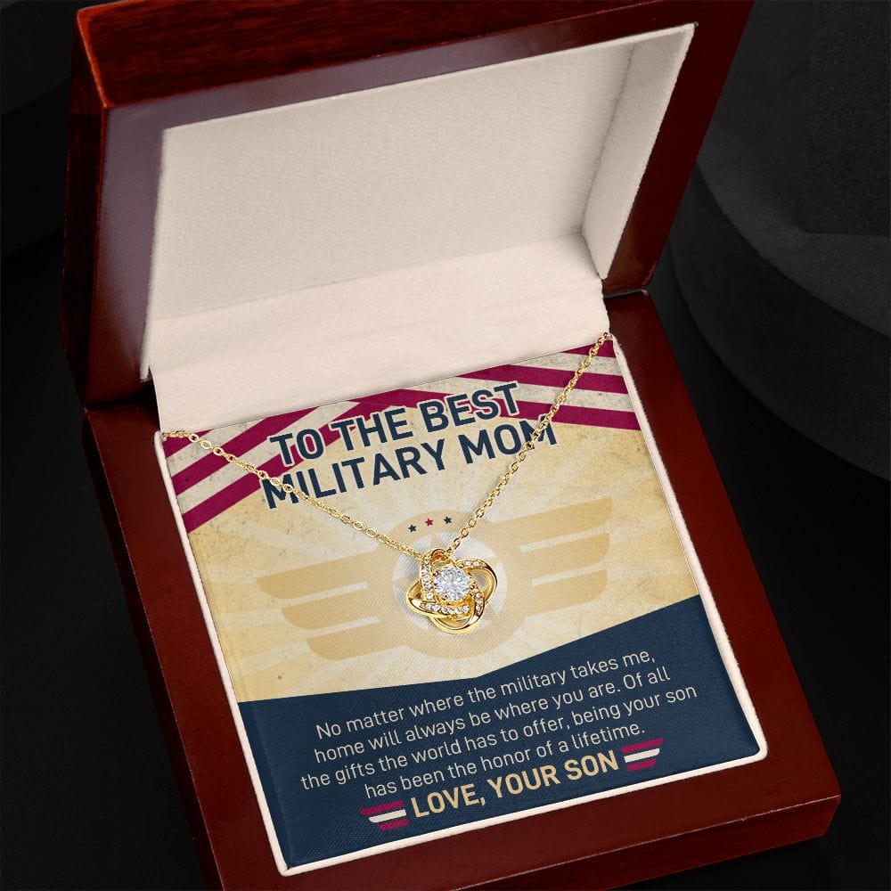 To Military Mom | Love Knot Necklace