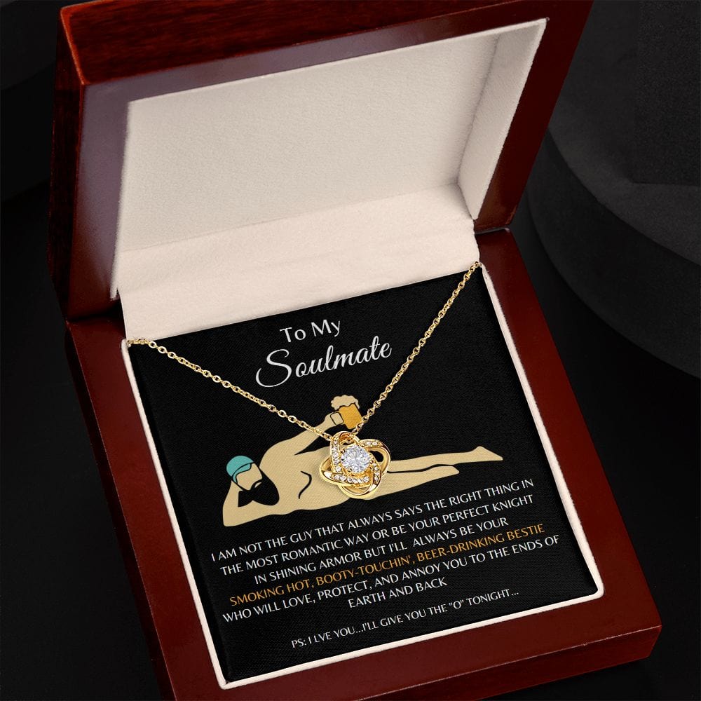 To My Soulmate - Beer Drinking Bestie Necklace
