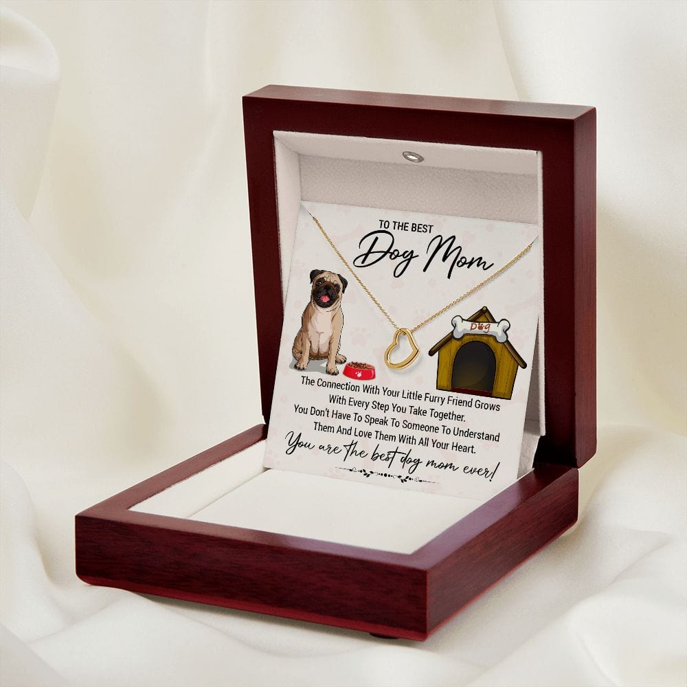 Dog Mom | Delicate Heart Necklace