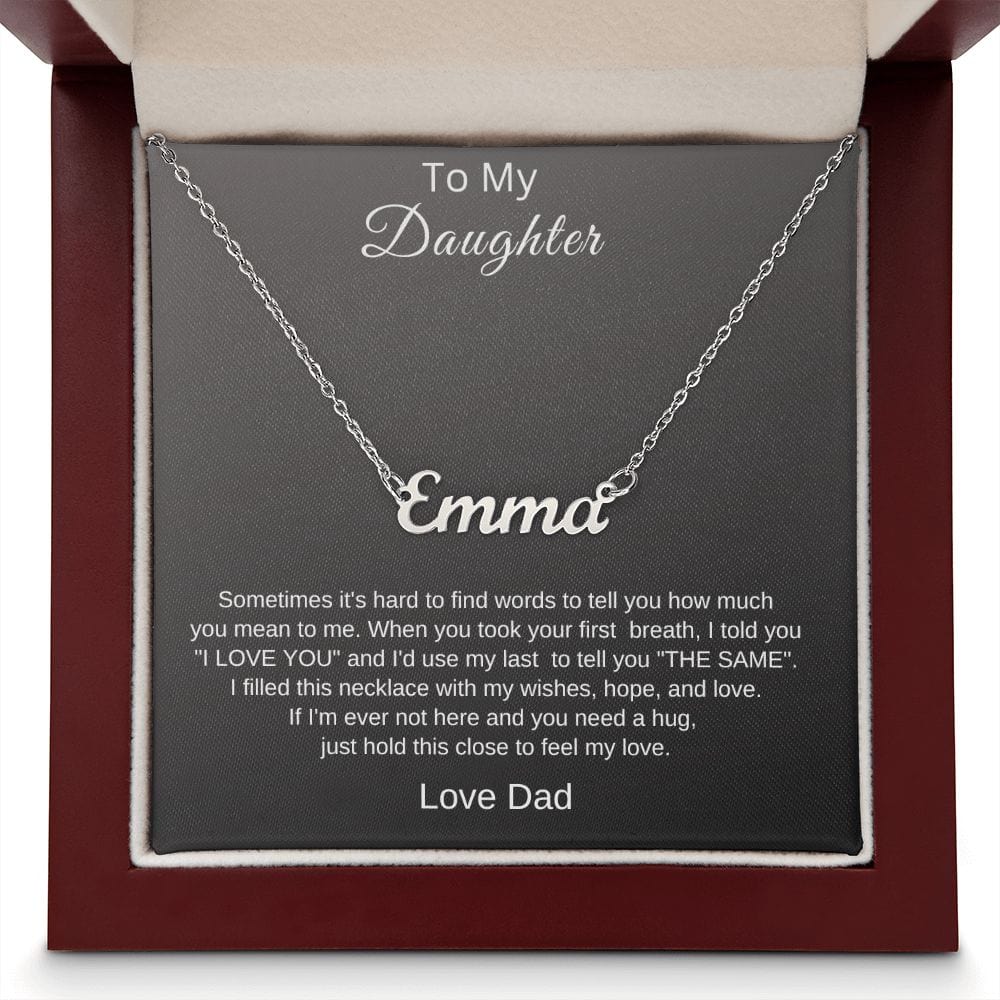 Custom/Personalized Name Necklace for Daughter