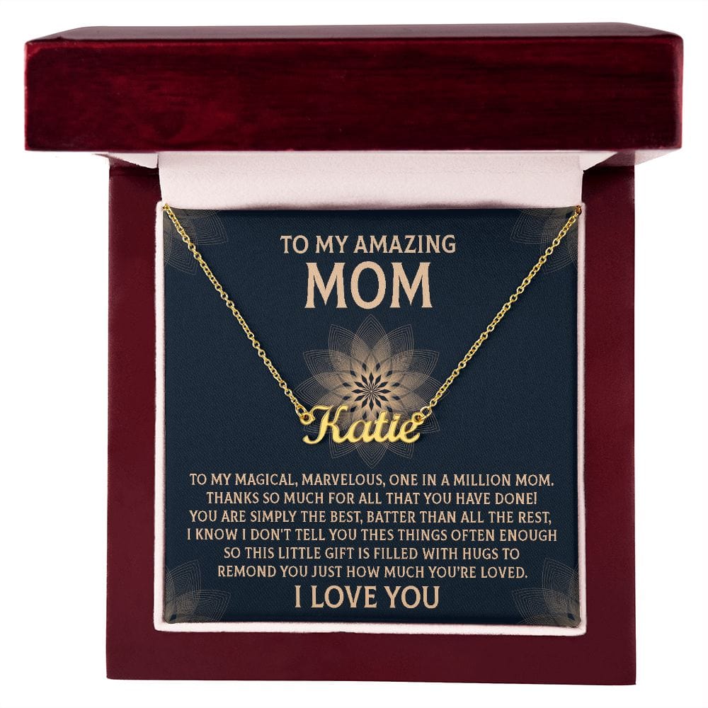 To My Amazing Mom Personalized Necklace