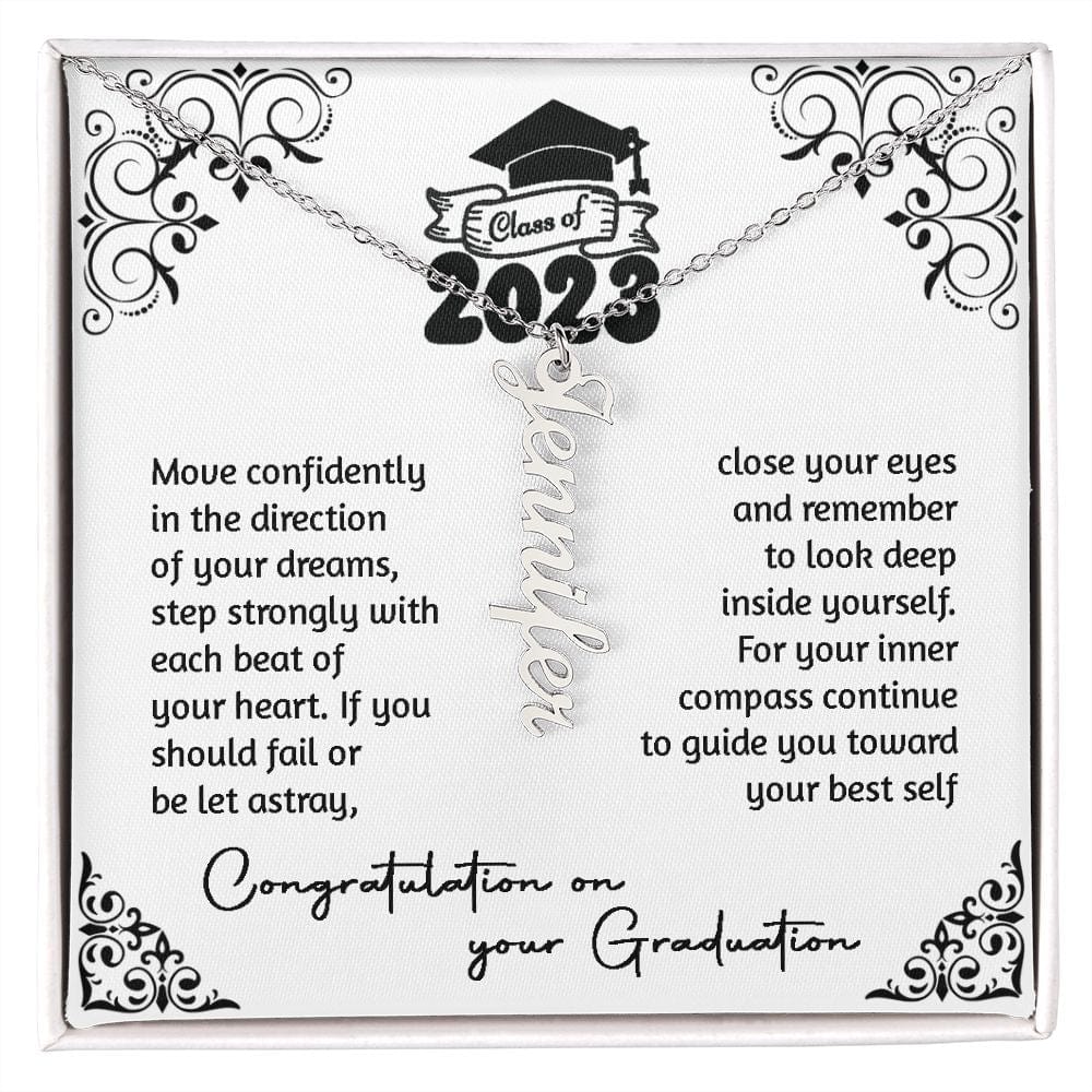 Class of 2023 Personalized Name Necklace