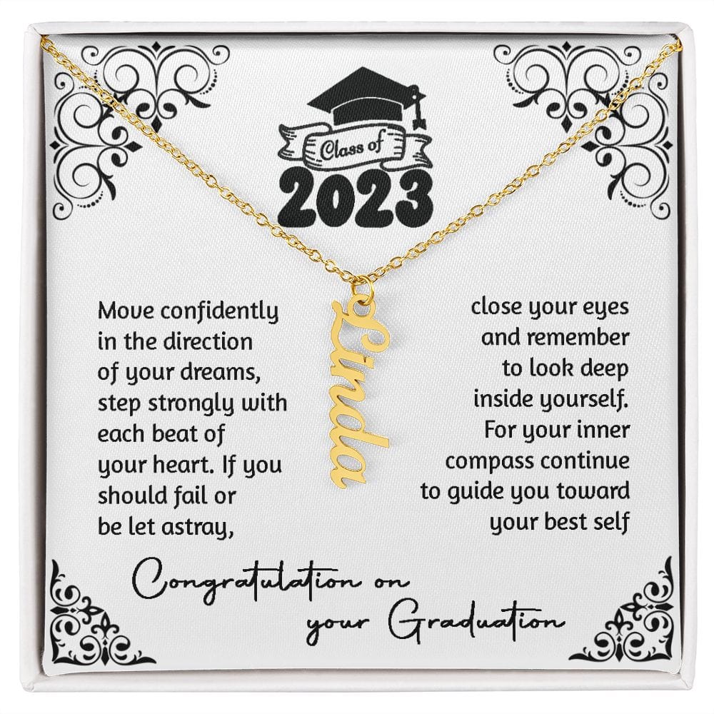 Class of 2023 Personalized Name Necklace