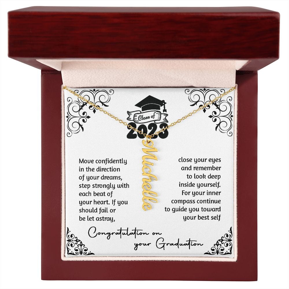 Class of 2023 Personalized Name Necklace