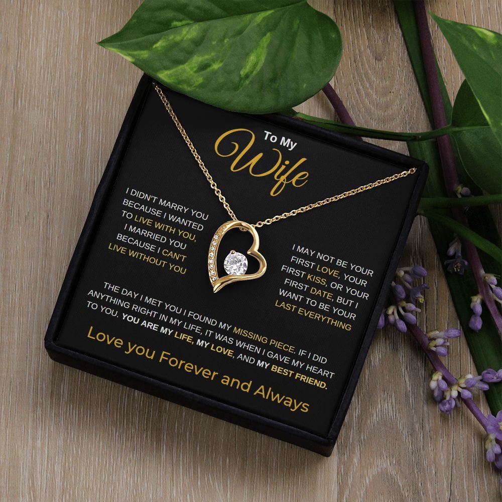 To My Wife - Love You Forever - Forever Love Necklace