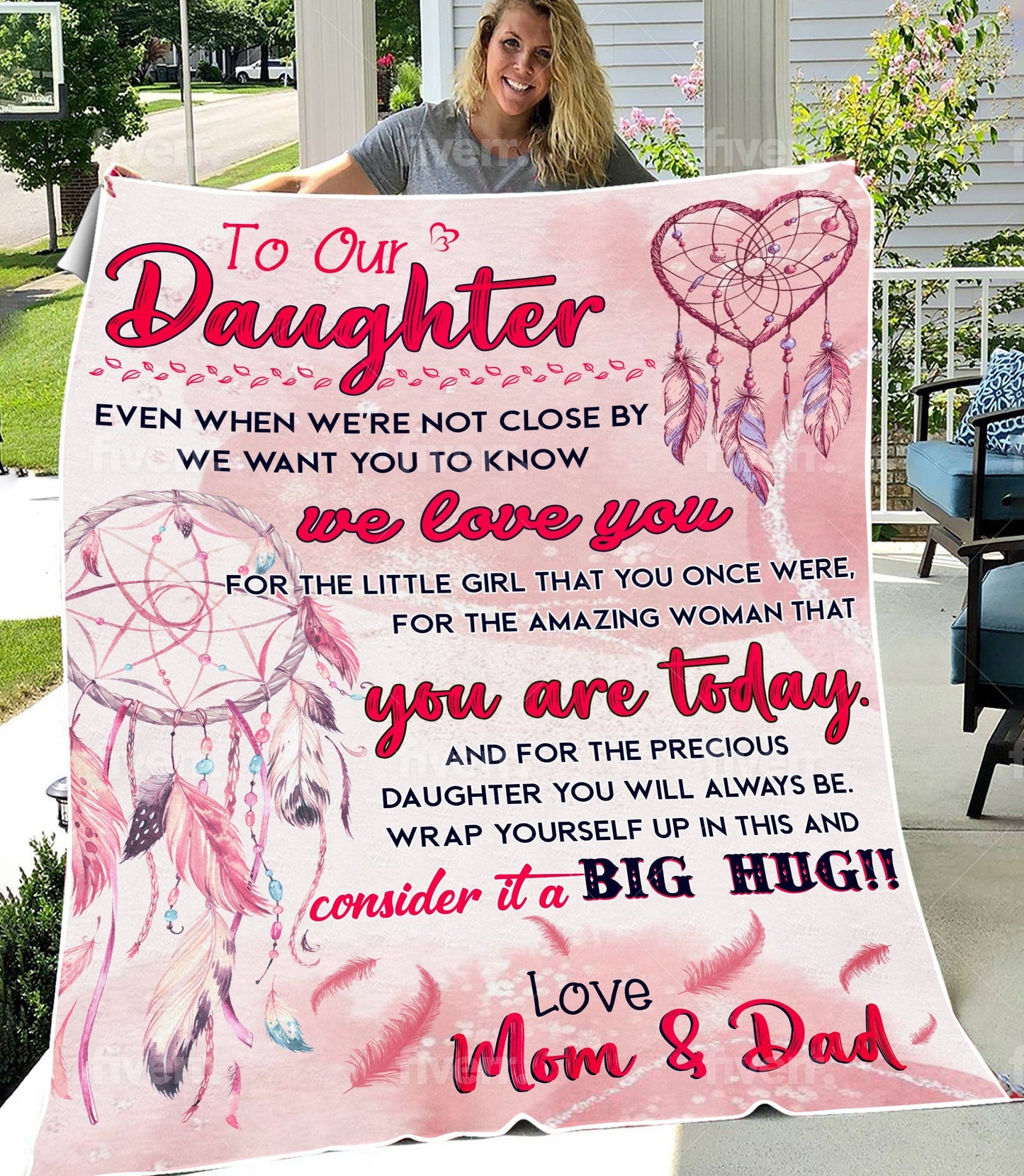 To Our Daughter - Love Mom & Dad Blanket 30 x 40