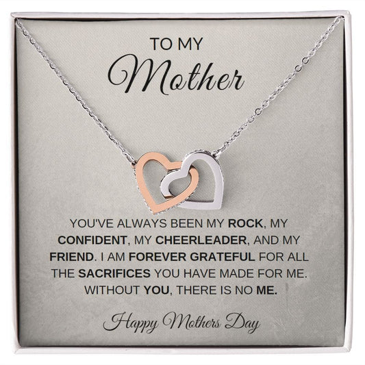 To My Mother | Happy Mothers Day Interlocking Hearts