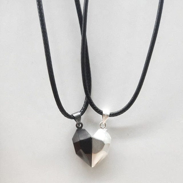 Magnetic Heart-Shaped Necklace | Daughter/Mom, Granddaughter/Grandma, Wife/Husband, Soulmate/Soulmate