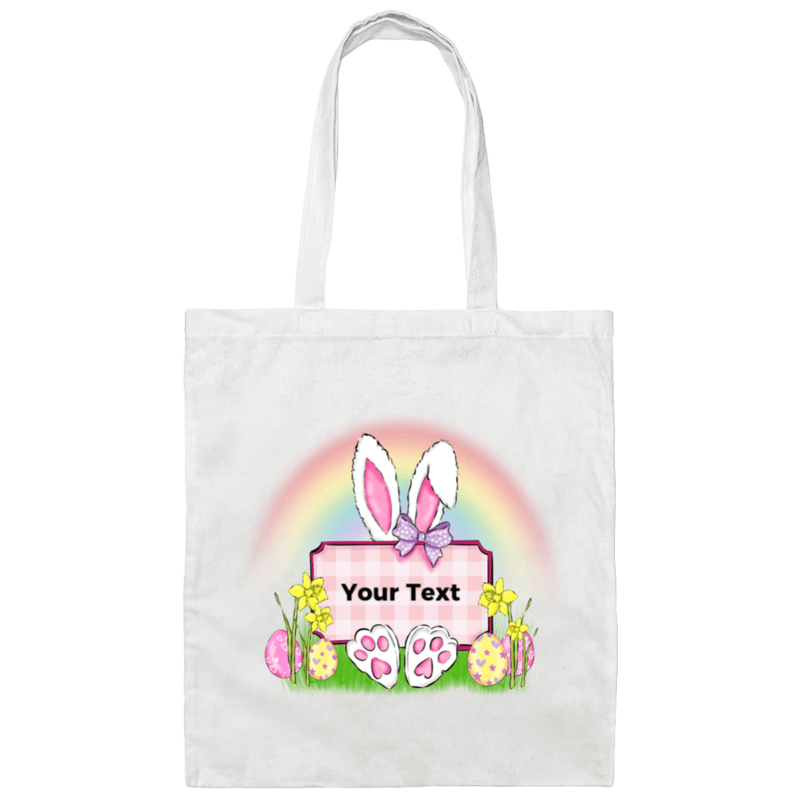 Personalize Easter Tote Bag